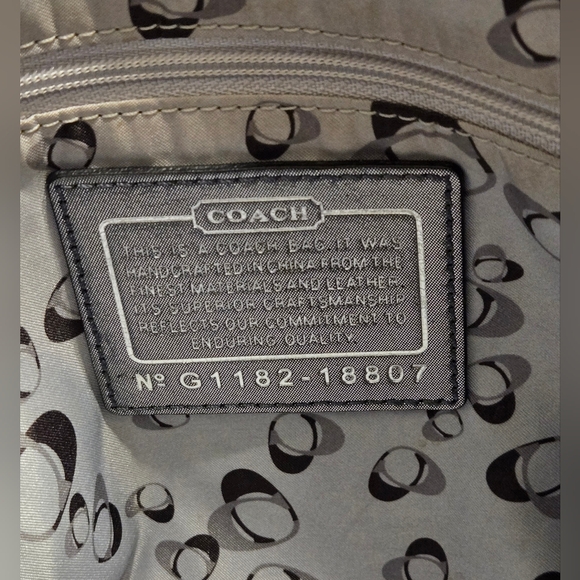 Coach Poppy 2011 Silver/Gunmetal Metallic Convertible Shoulder Bag - Picture 5 of 13